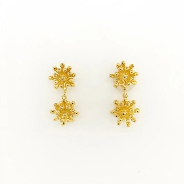 Silver Drop Earrings-Satellite  Drop Earrings in Vermeil