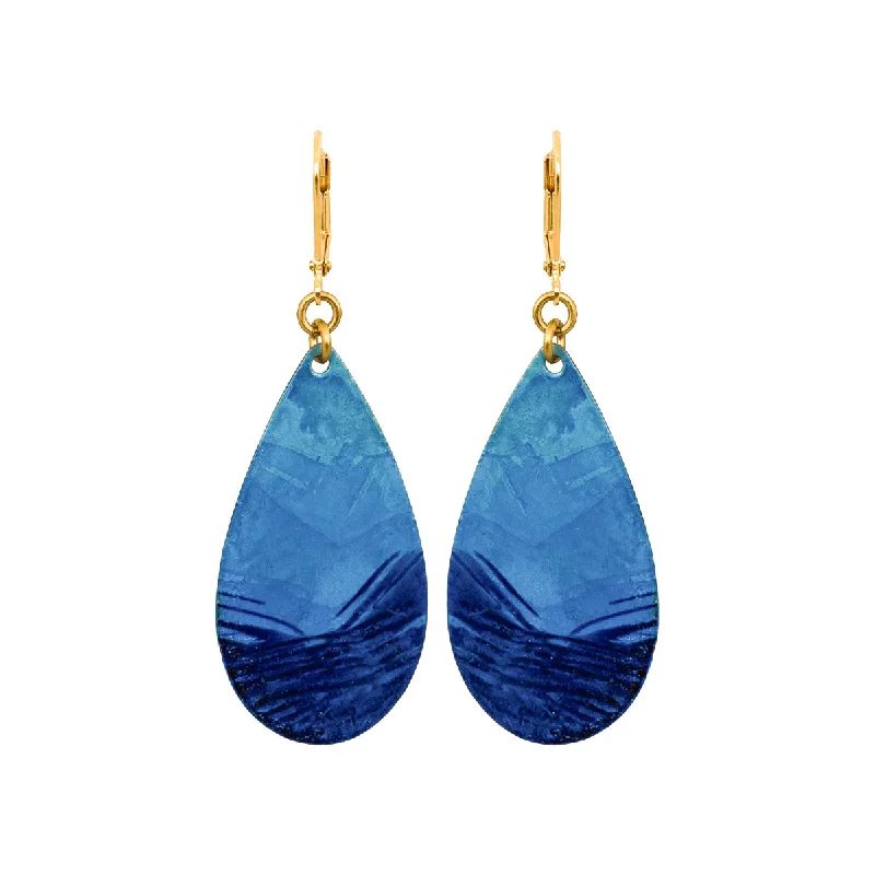 Classic Round Earrings-Little Lazuli Drop Earrings