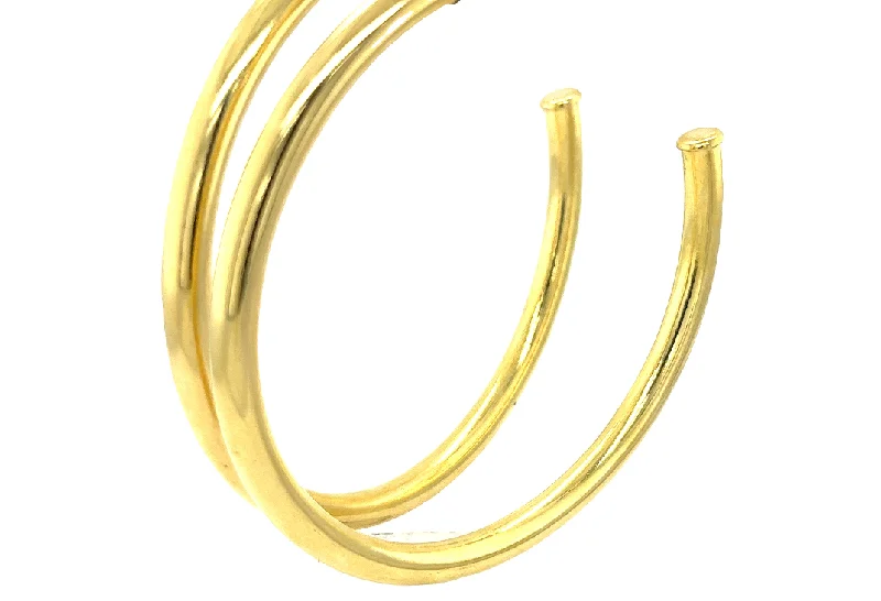 Fancy Gold Earrings-"Paulina" Hoop Earrings