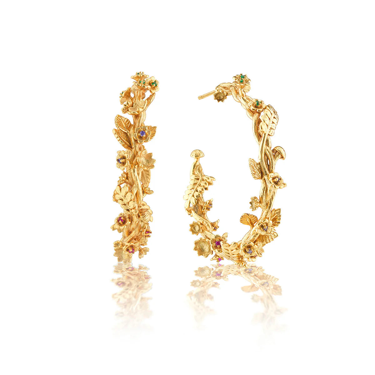 Large Gold Earrings-Meadow Grande Hoop Earrings