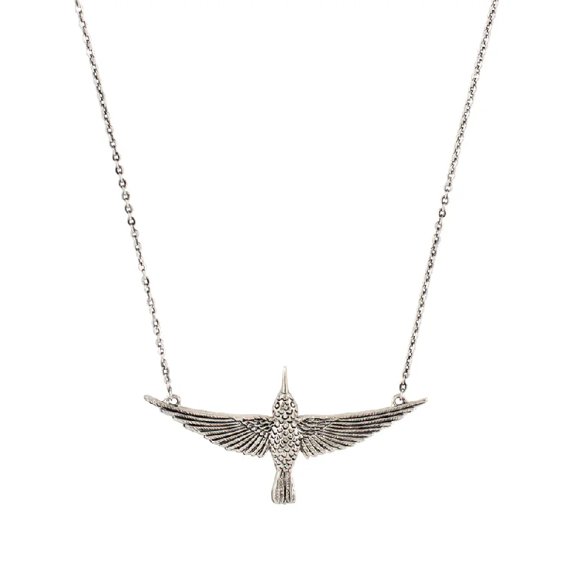 Sparkling Crystal Necklace-Lucky Hummingbird Necklace