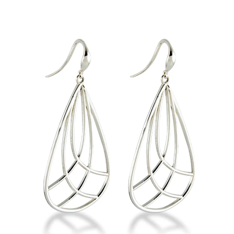 Beautiful Pearl Earrings-Pear Wire Dangles