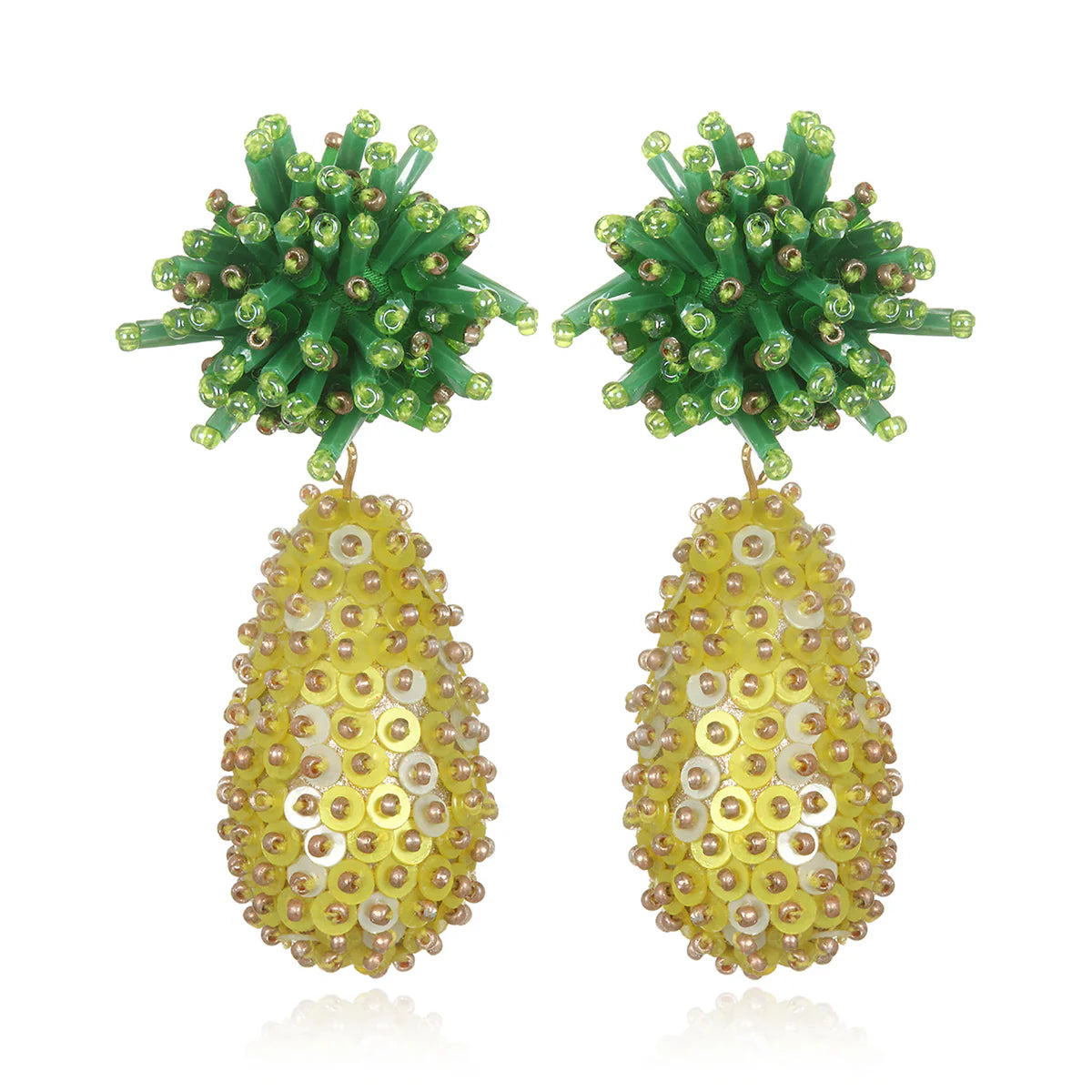 Square Stud Earrings-Piña Drop Earrings