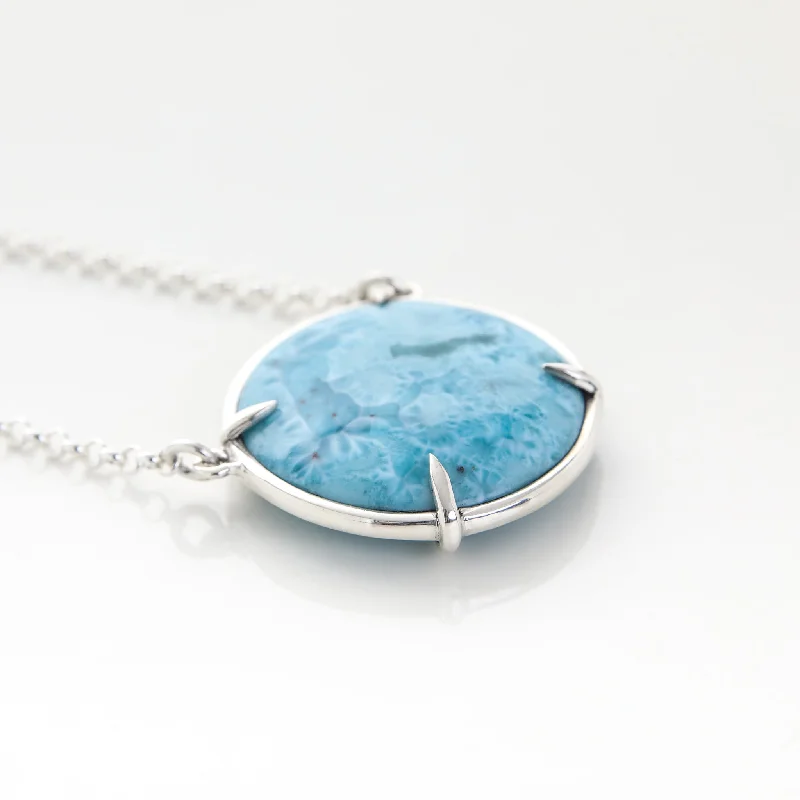 Crystal Pendant for Necklace-Larimar Necklace Veta Honda IV