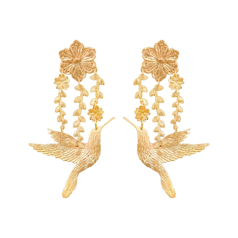 Chunky Gold Earrings-Paradis D'Or Earrings