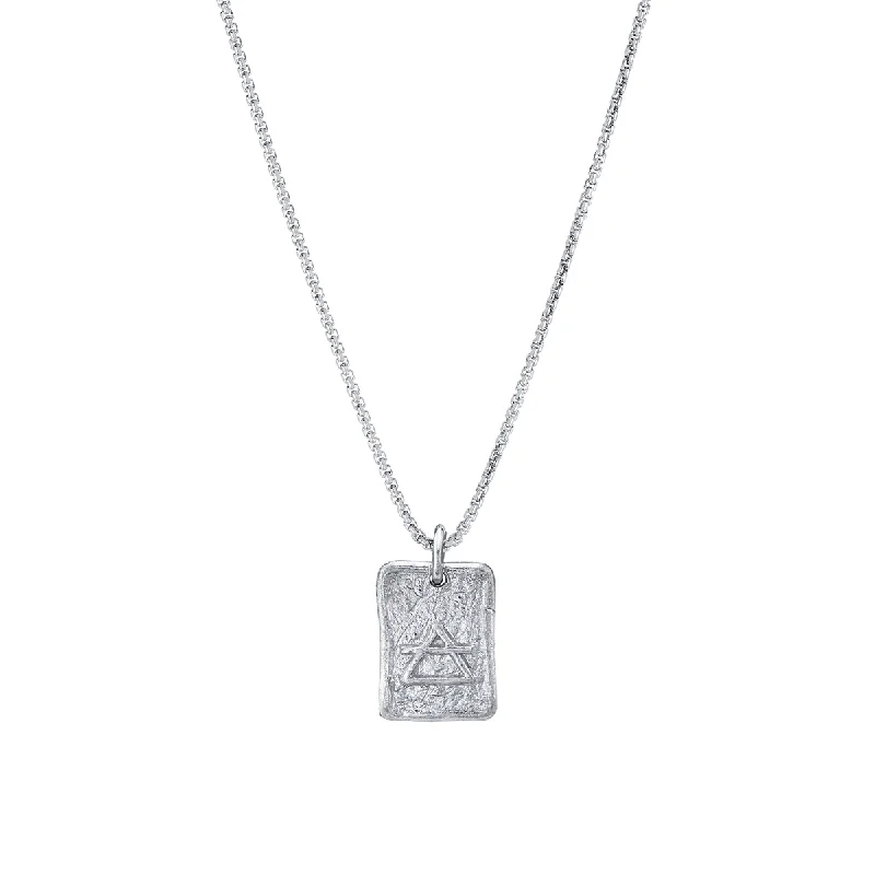 Classic Chain Necklace-Air Element Plate Necklace