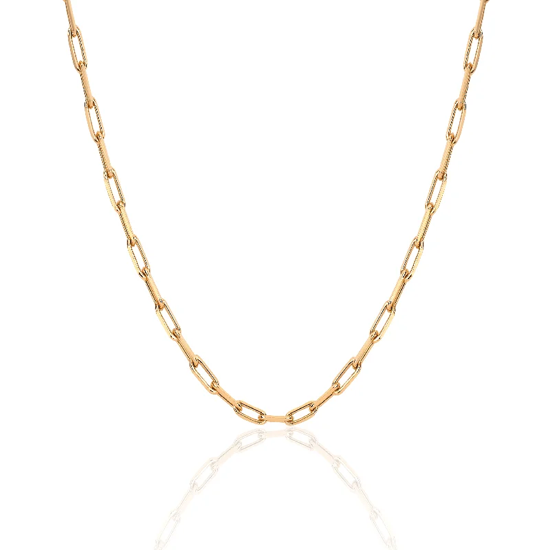 Stylish Gold Necklace-Alchemy Link Necklace